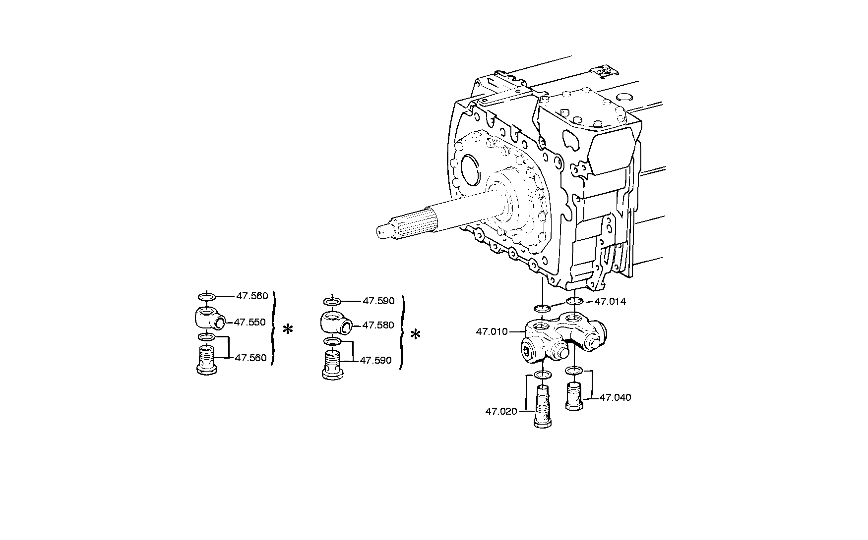 drawing for IVECO 220373 - VALVE BLOCK