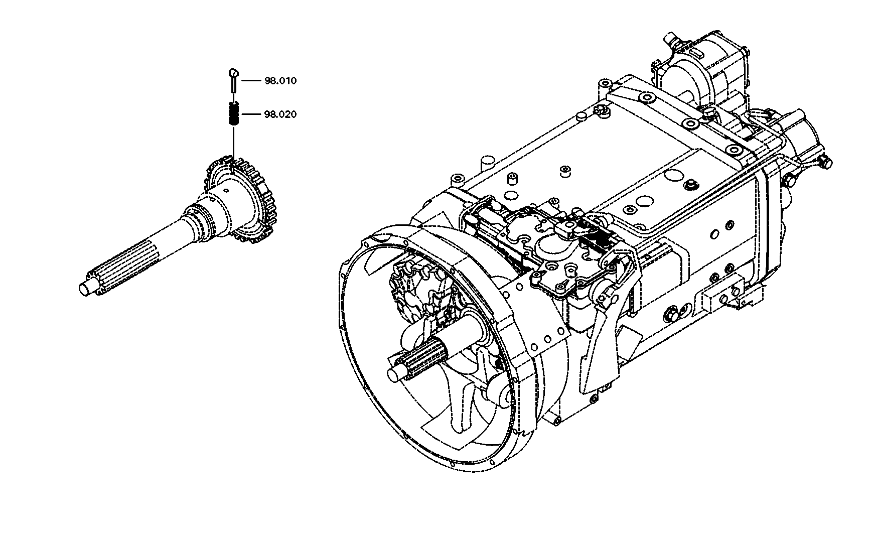 drawing for DAF 1856703 - SYNCHRO.RING