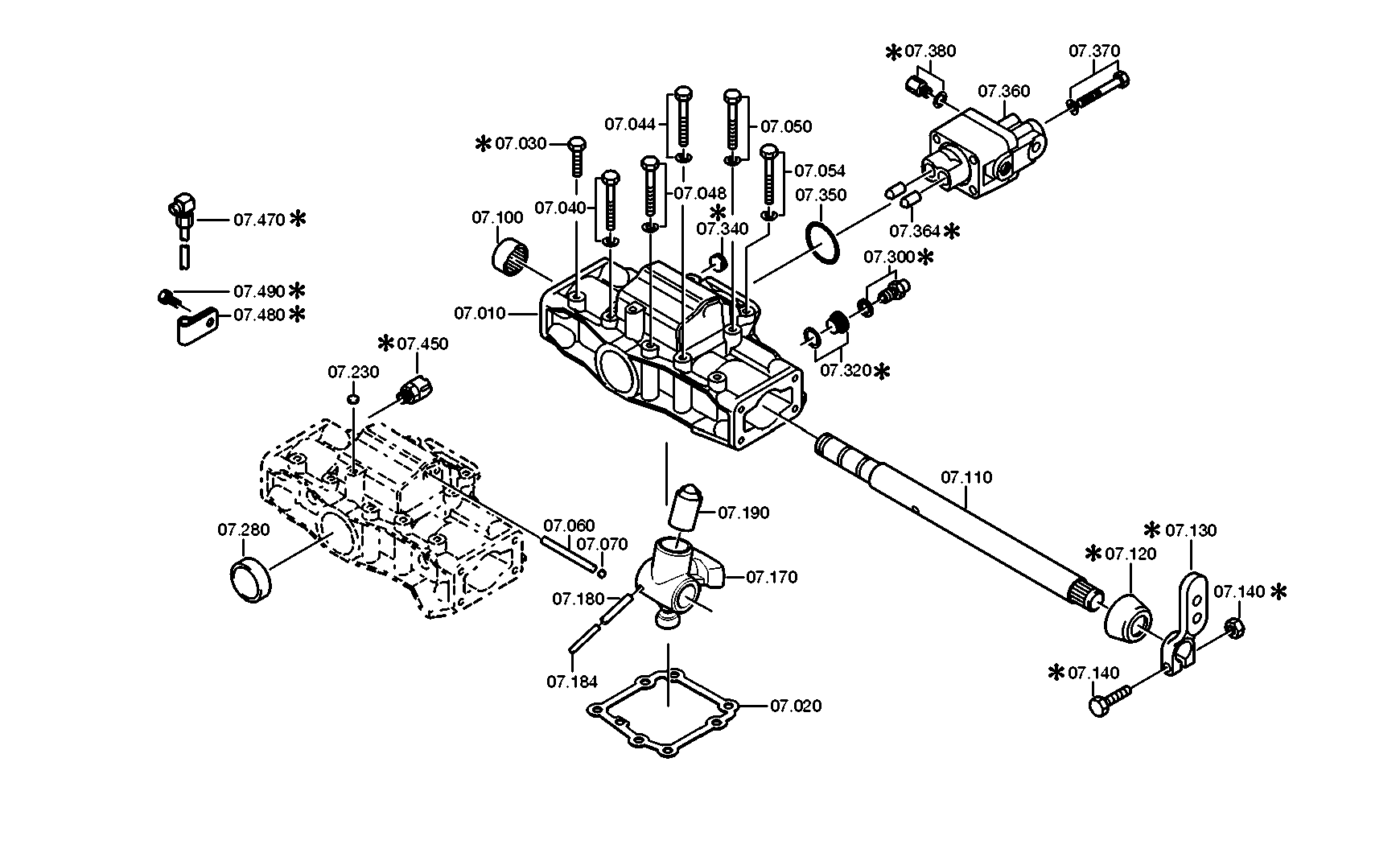 drawing for DAF 1304151 - CUT-OFF VALVE