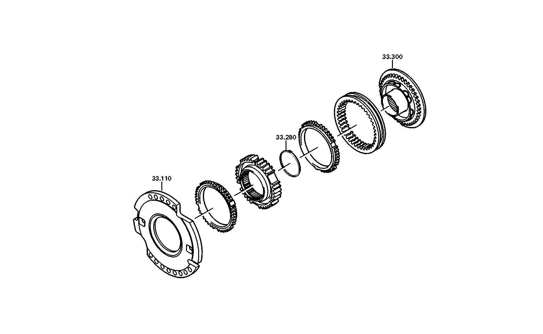 drawing for DAF 1347135 - CLUTCH BODY