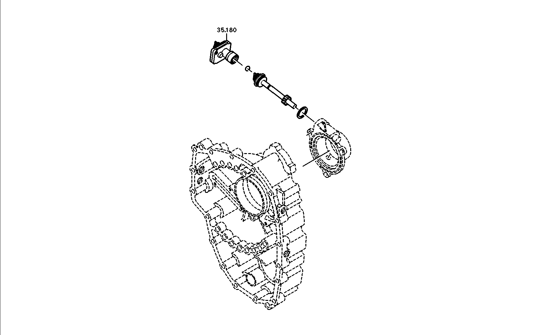 drawing for ASIA MOTORS CO. INC. 409-01-0126 - SPEEDO SHAFT