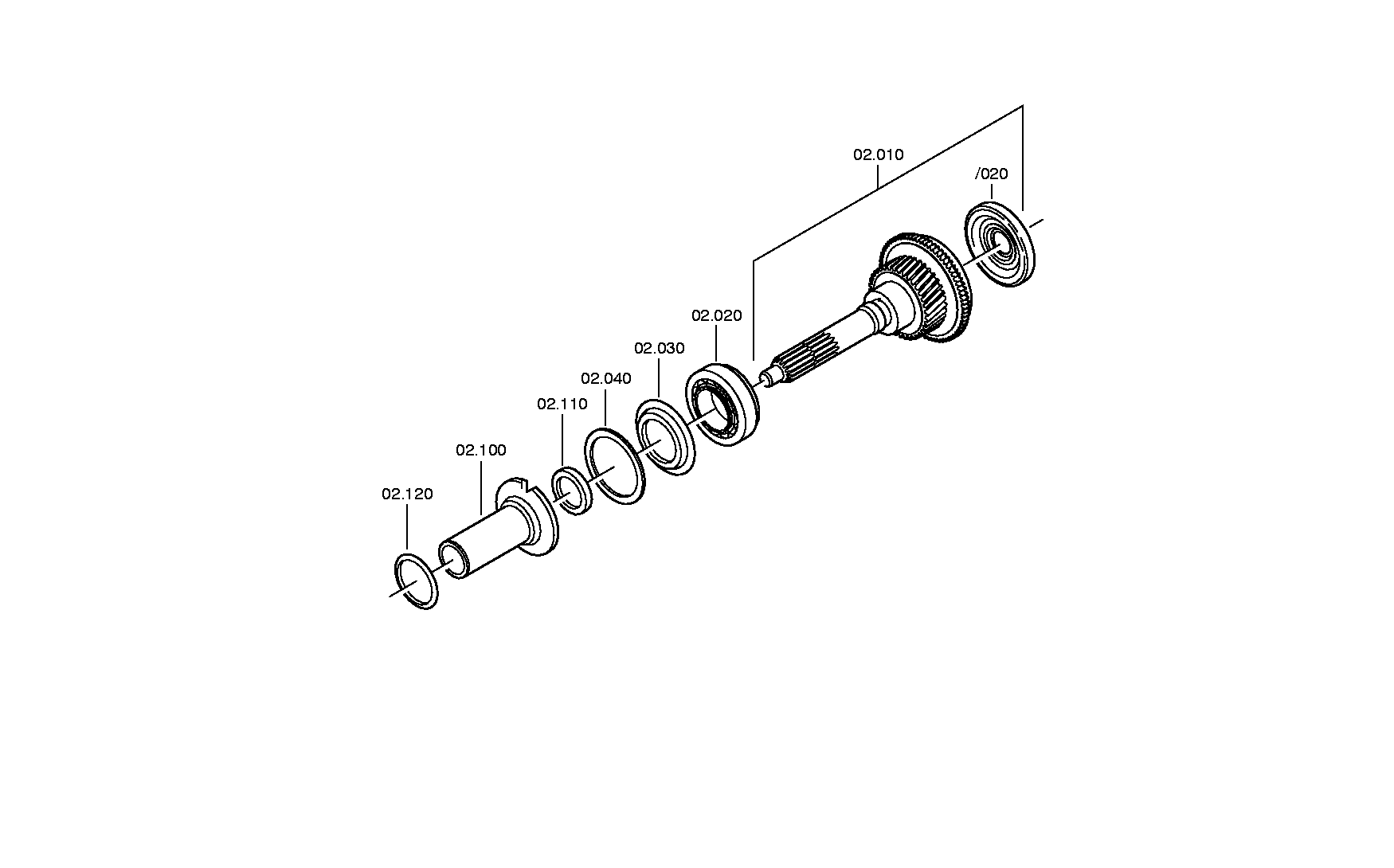 drawing for NISSAN MOTOR CO. 07902445-0 - TAPERED ROLLER BEARING