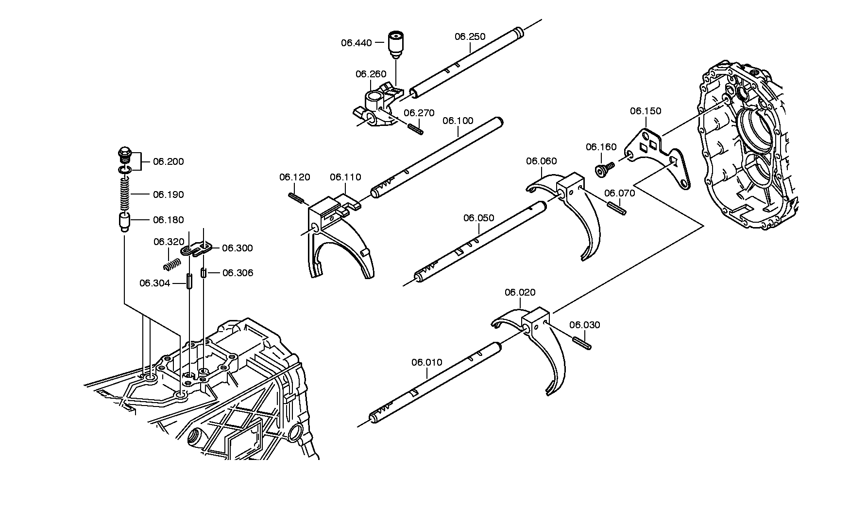 drawing for NISSAN MOTOR CO. 32805-9X025 - GEAR SHIFT FORK