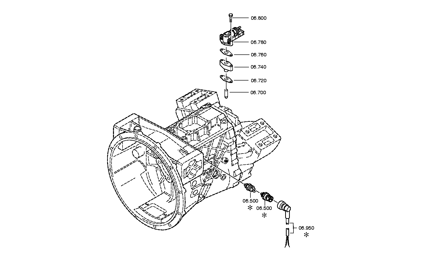 drawing for NISSAN MOTOR CO. 32005-LA30A - SWITCH