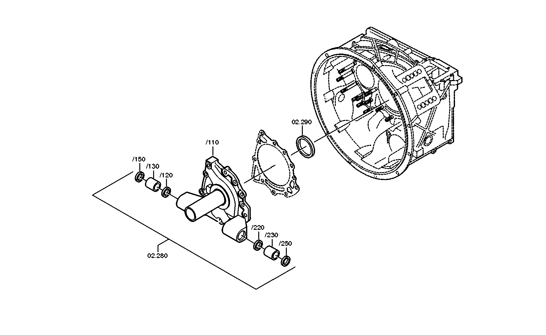 drawing for DAF 1600869 - ANBAUTEILE