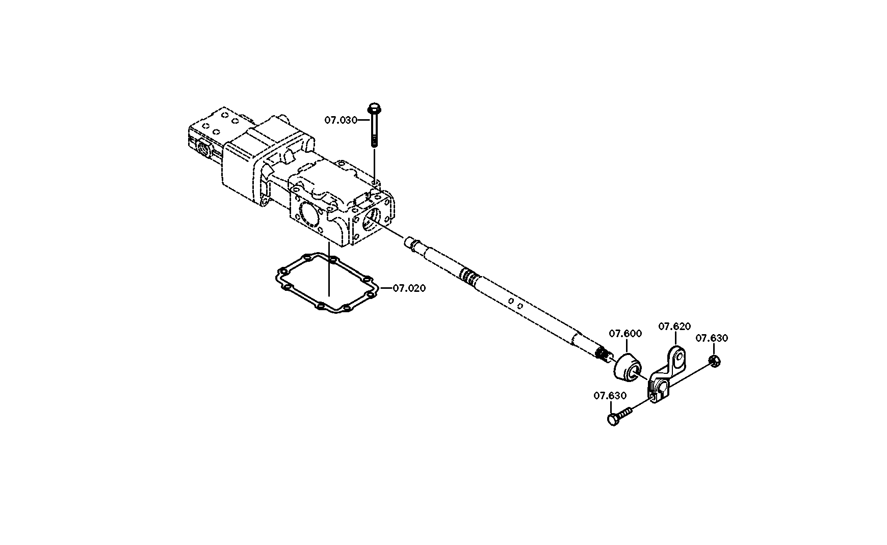 drawing for DAIMLER AG A0002684130 - SHIFT LEVER