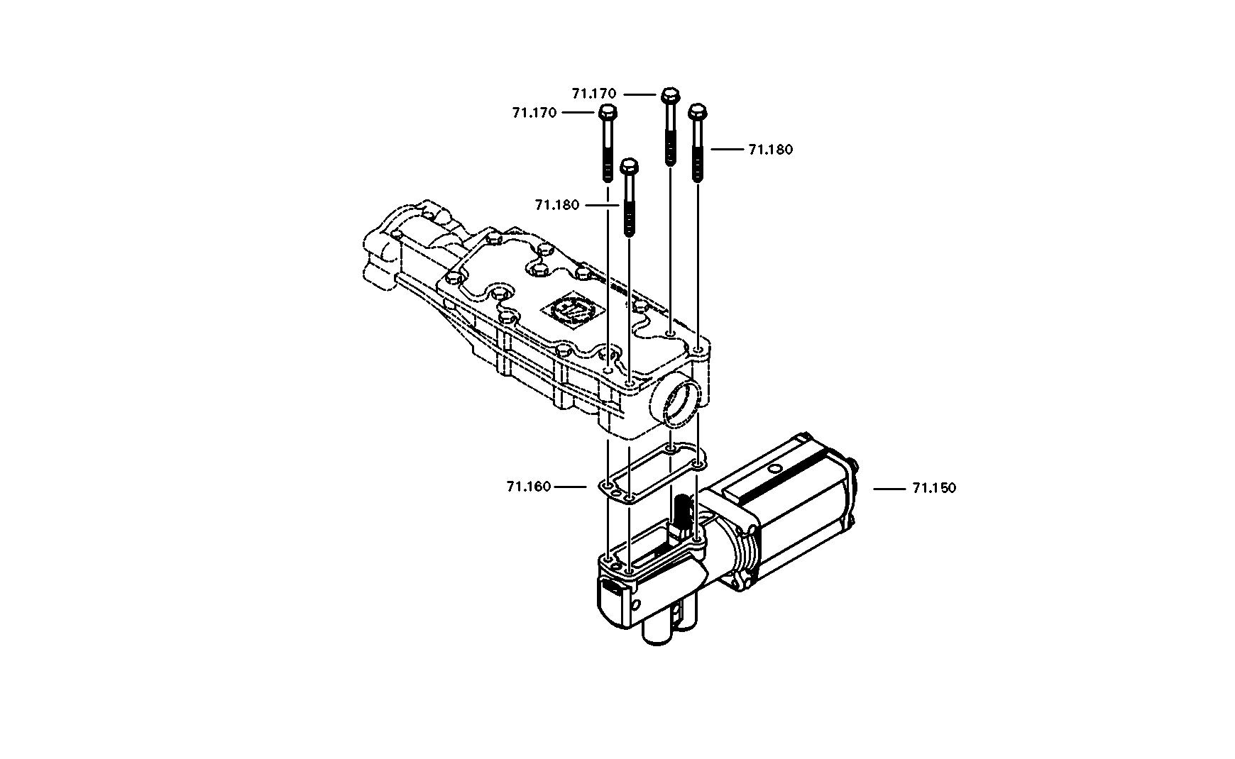 drawing for DAF 1865646 - PNEUM.SERVOUNIT