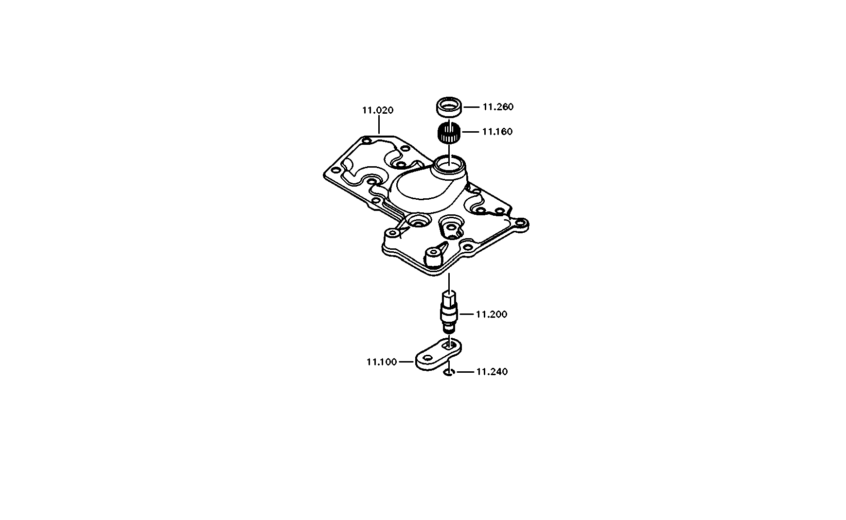 drawing for COMESA-MAZ 5001853328 - SELECTOR LEVER