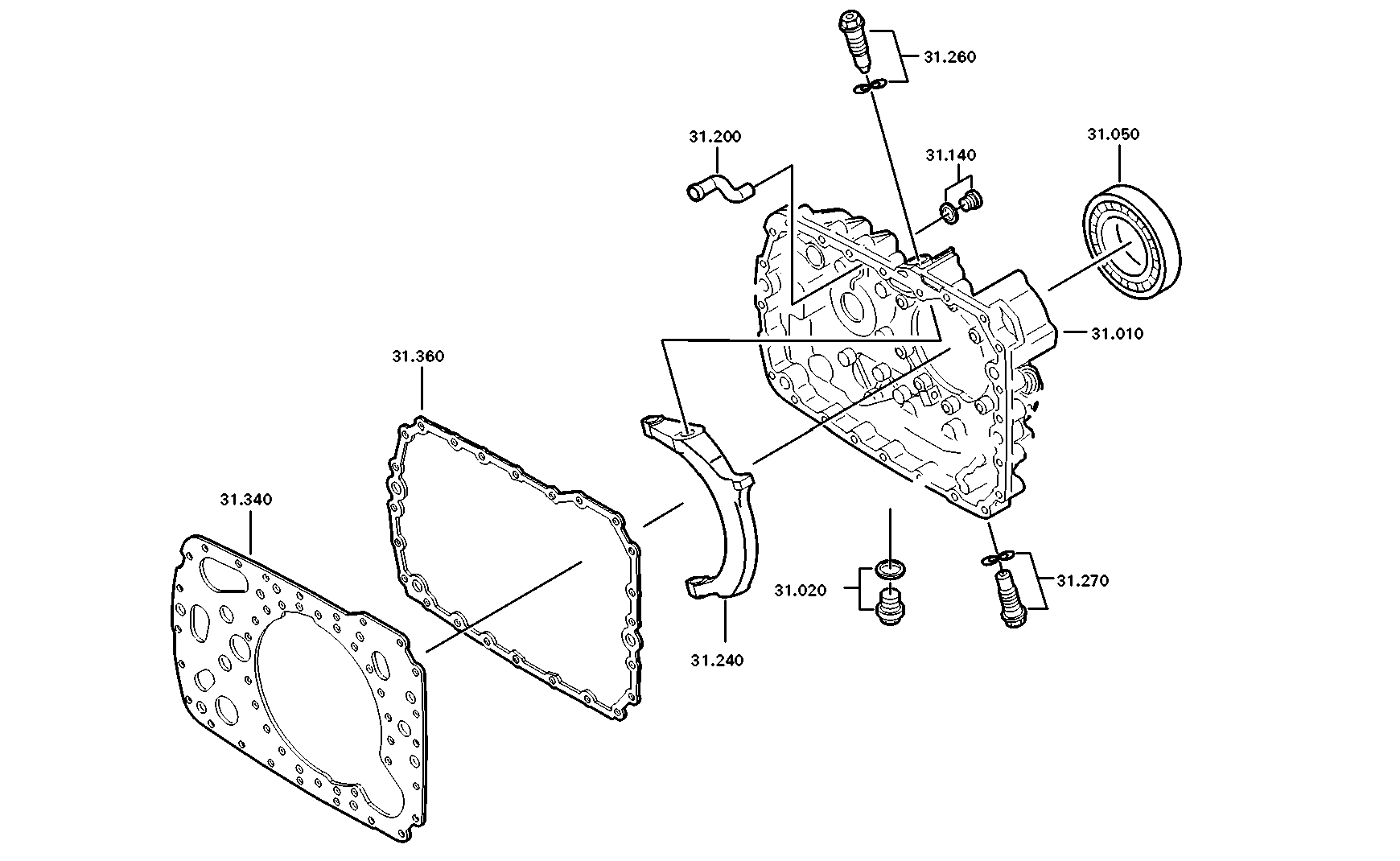 Technical drawing of DAF 361799 PULSE SENSOR with dimensions and layout