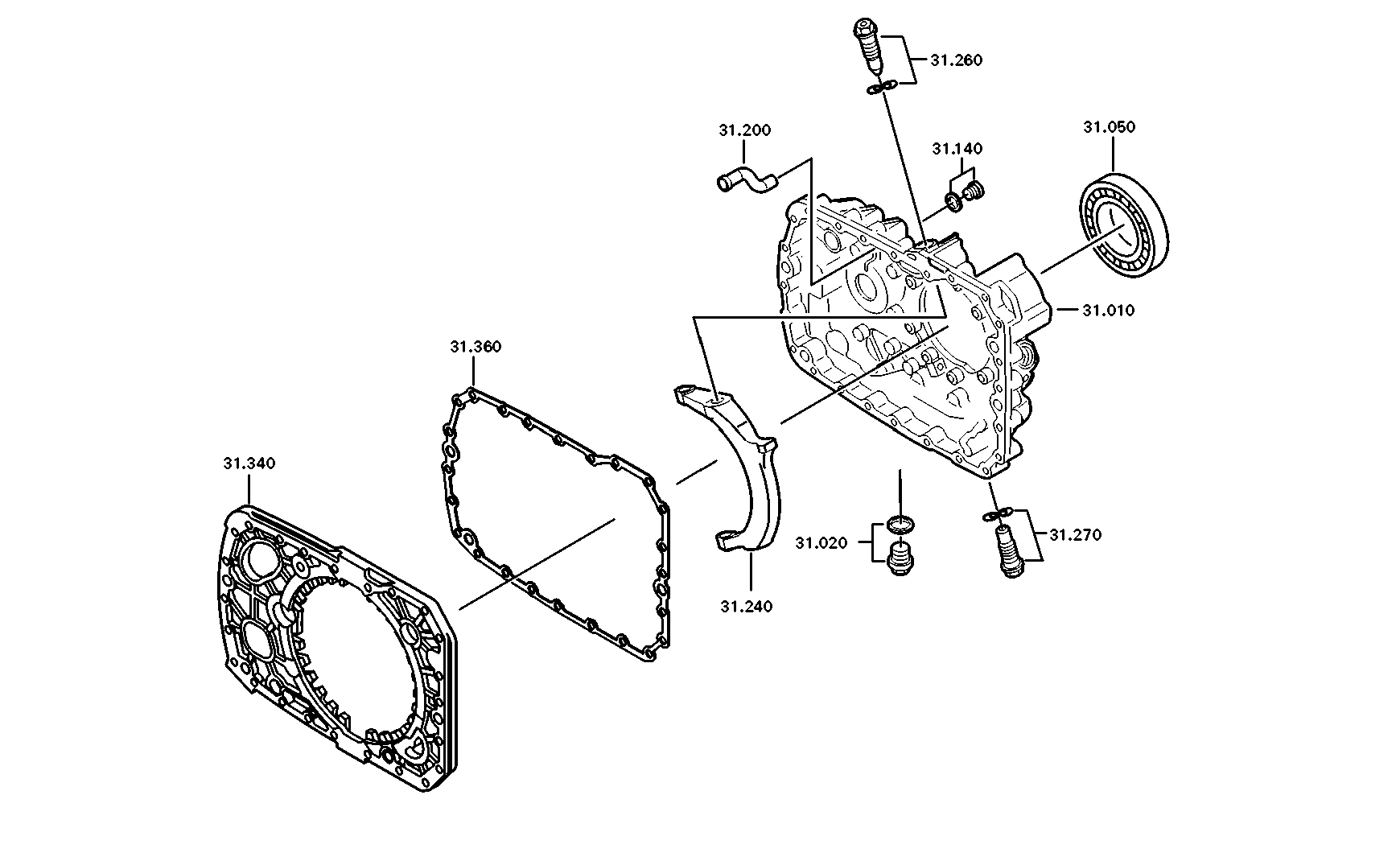 Technical drawing of DAF 361799 PULSE SENSOR with dimensions and layout (figure 2)