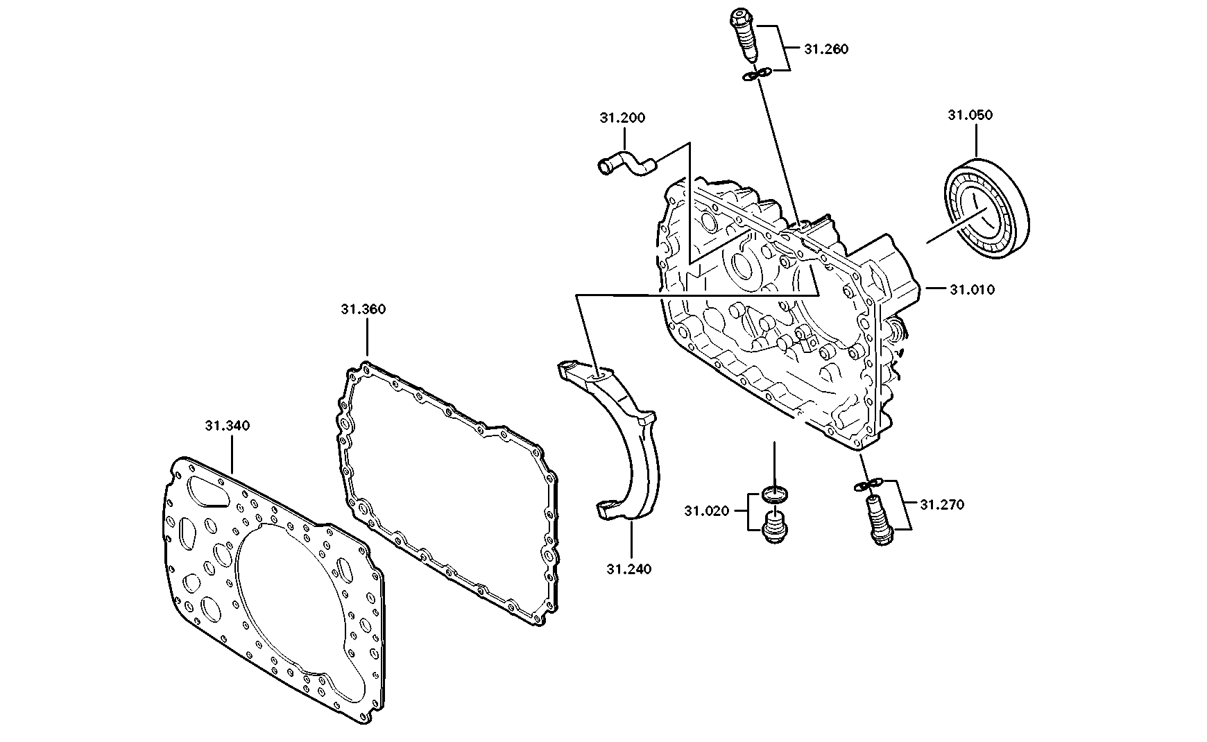 Technical drawing of DAF 361799 PULSE SENSOR with dimensions and layout (figure 3)