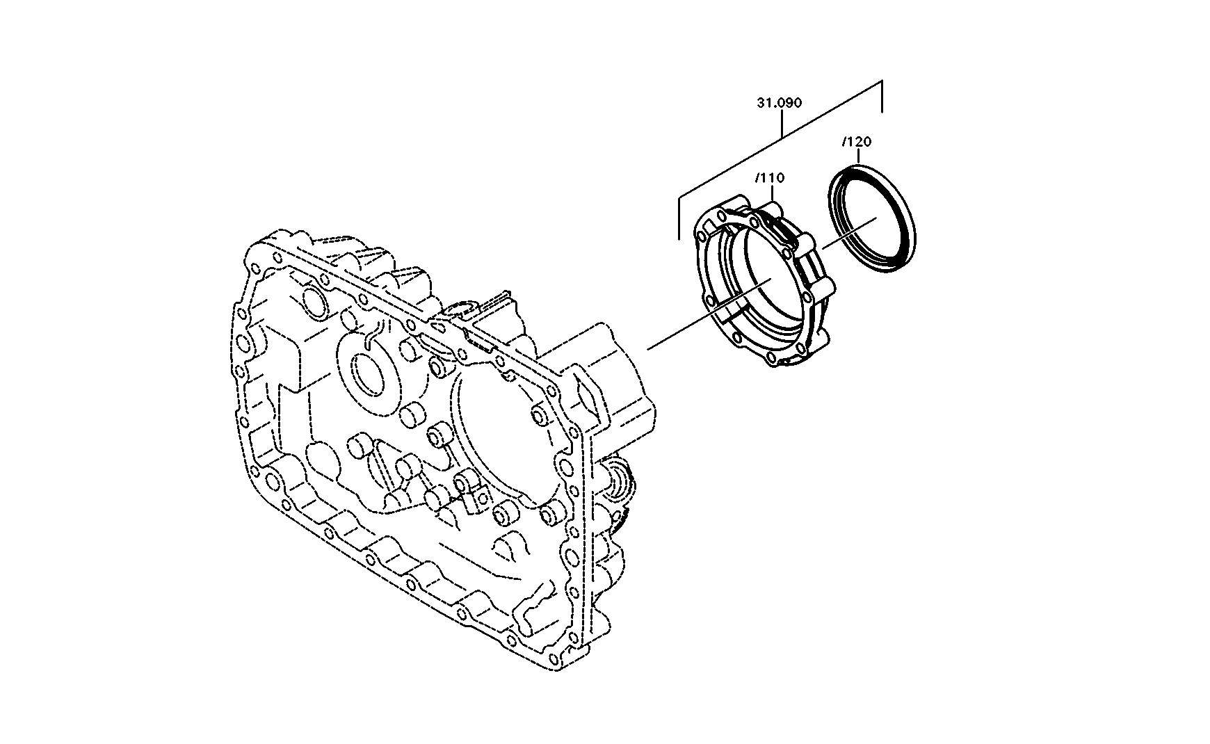 Technical drawing of DAF 1917957 IMPULSGEBER with dimensions and layout (figure 5)