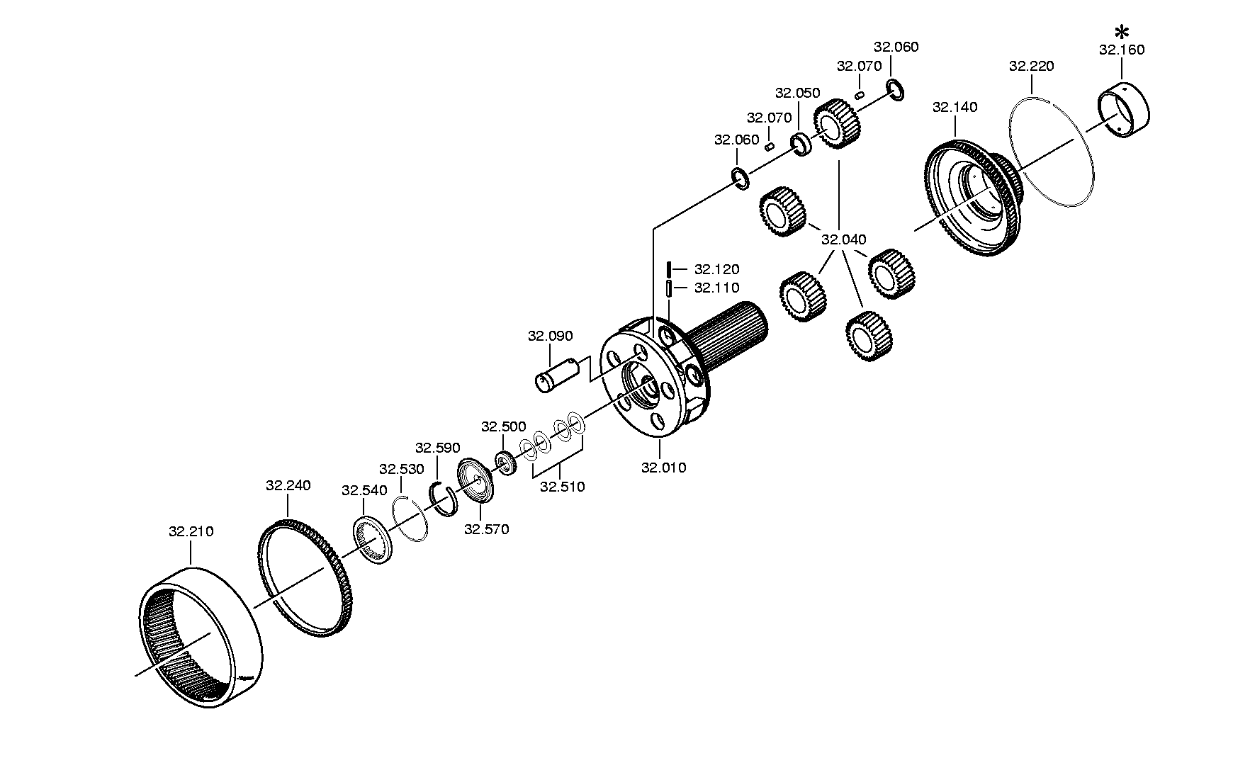 drawing for IVECO 500057750 - ROLLER