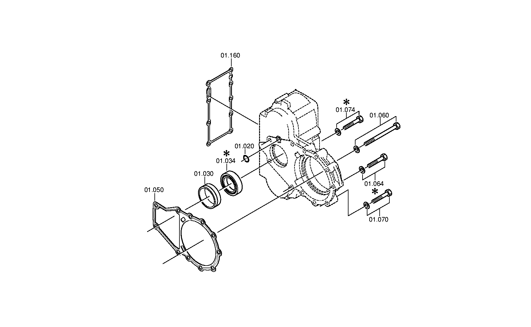 drawing for IVECO 5001856410 - COVER