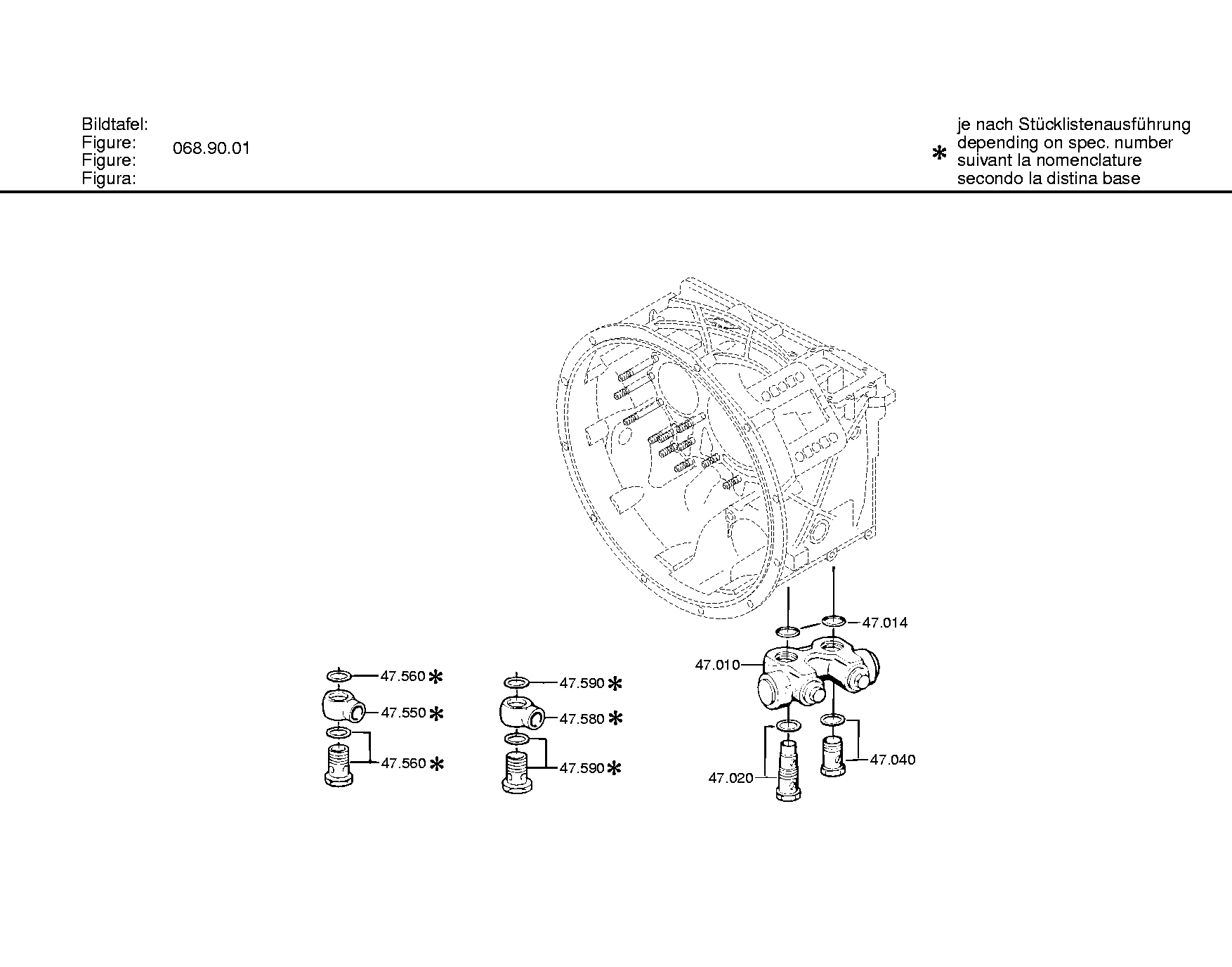 drawing for IVECO 220373 - VALVE BLOCK