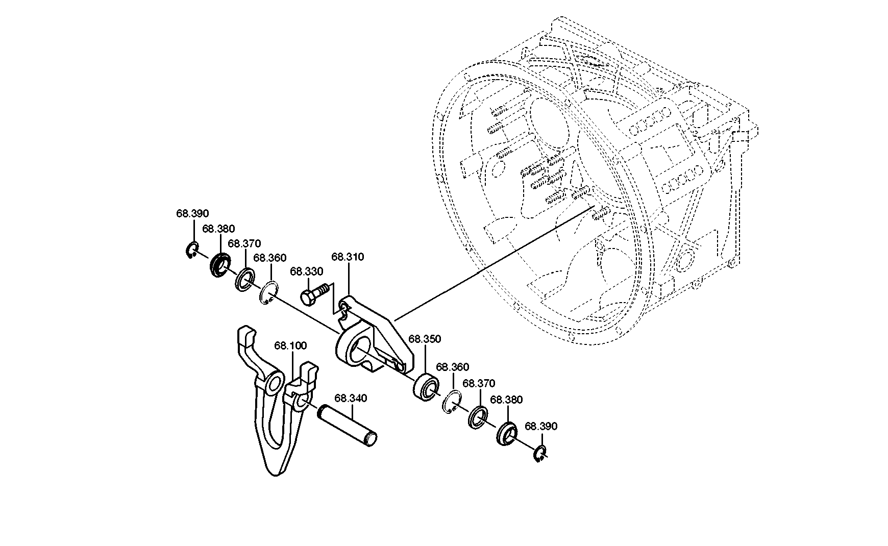 drawing for MAN N1.01400-6714 - JOINT BEARING