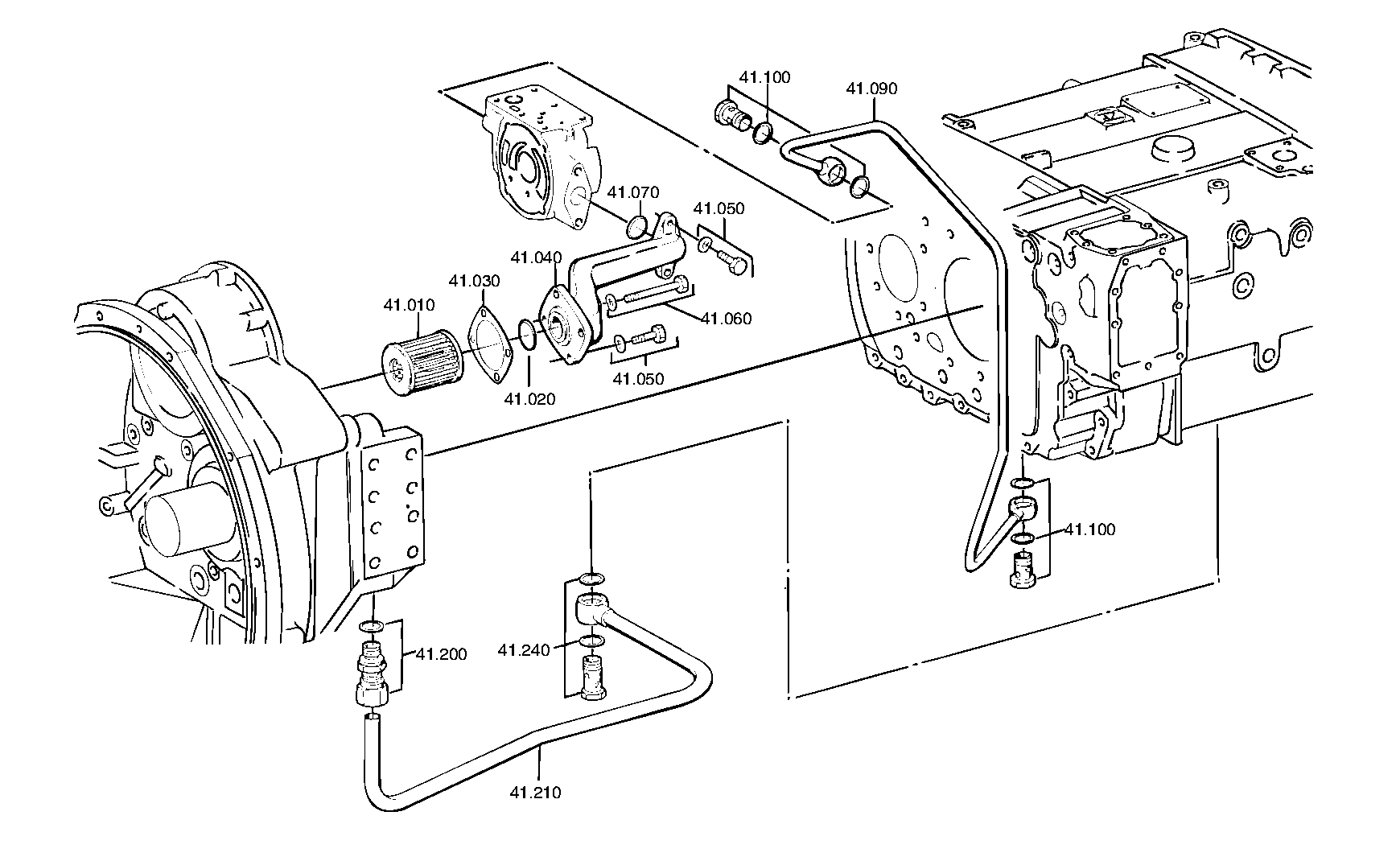 drawing for DAF 1243727 - OIL TUBE