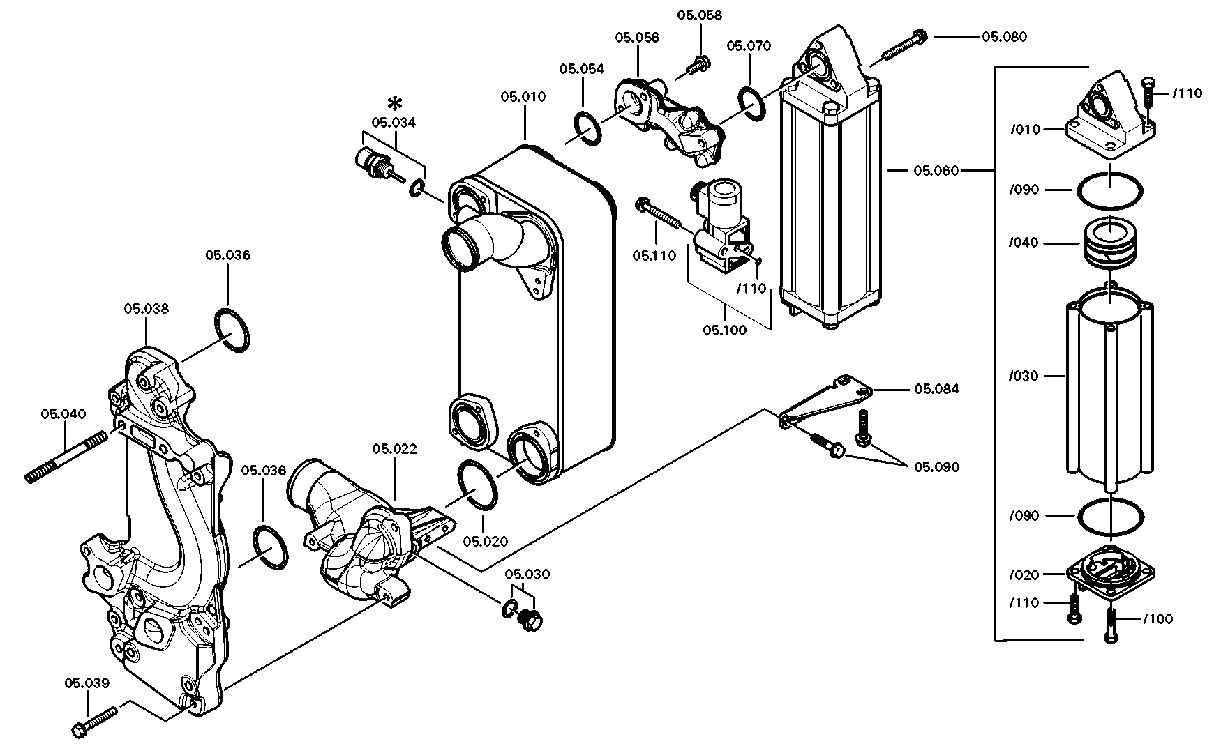 drawing for HUN2001 GMBH 500054118 - CONNECTING HOUSING