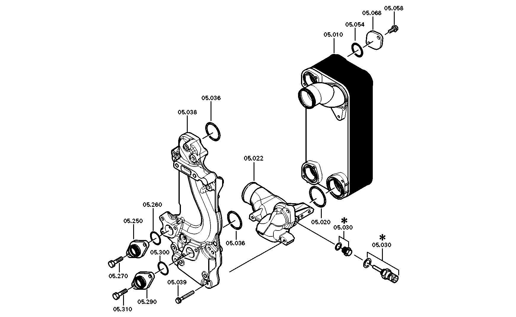 drawing for HUN2001 GMBH 500054118 - CONNECTING HOUSING