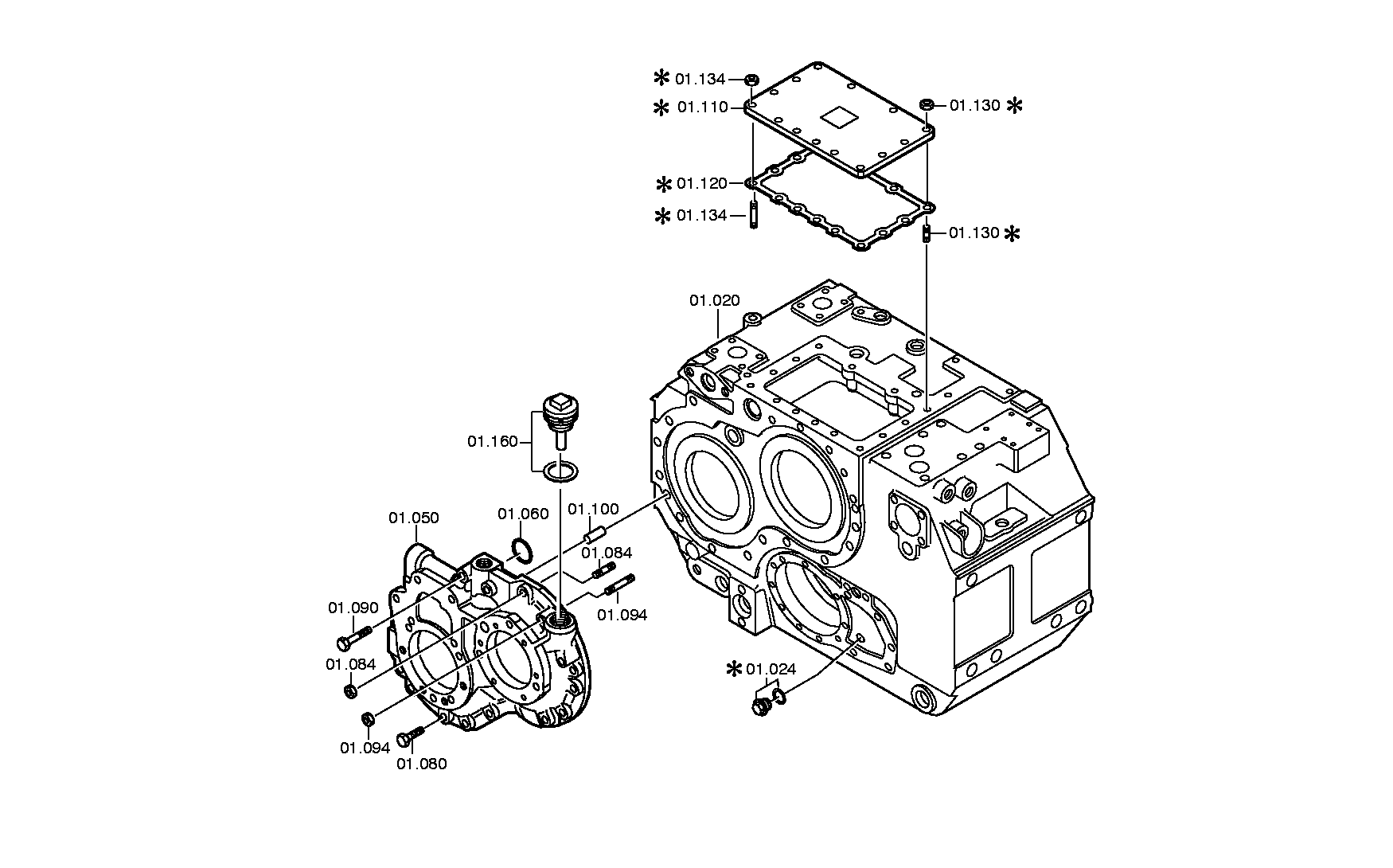 drawing for KYNOS 22160461 - HEXAGON NUT
