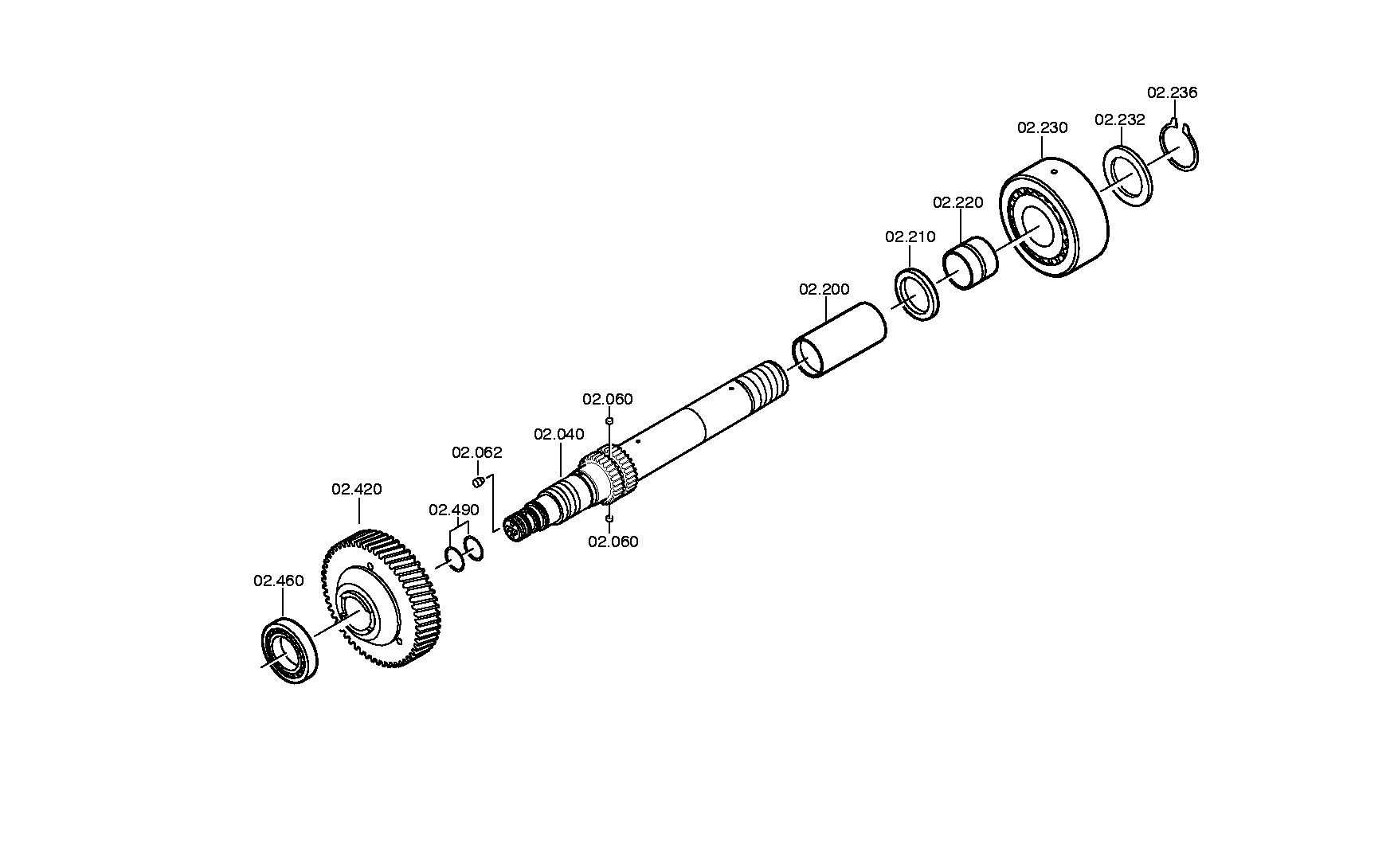 drawing for SCANIA 1414888 - CIRCLIP