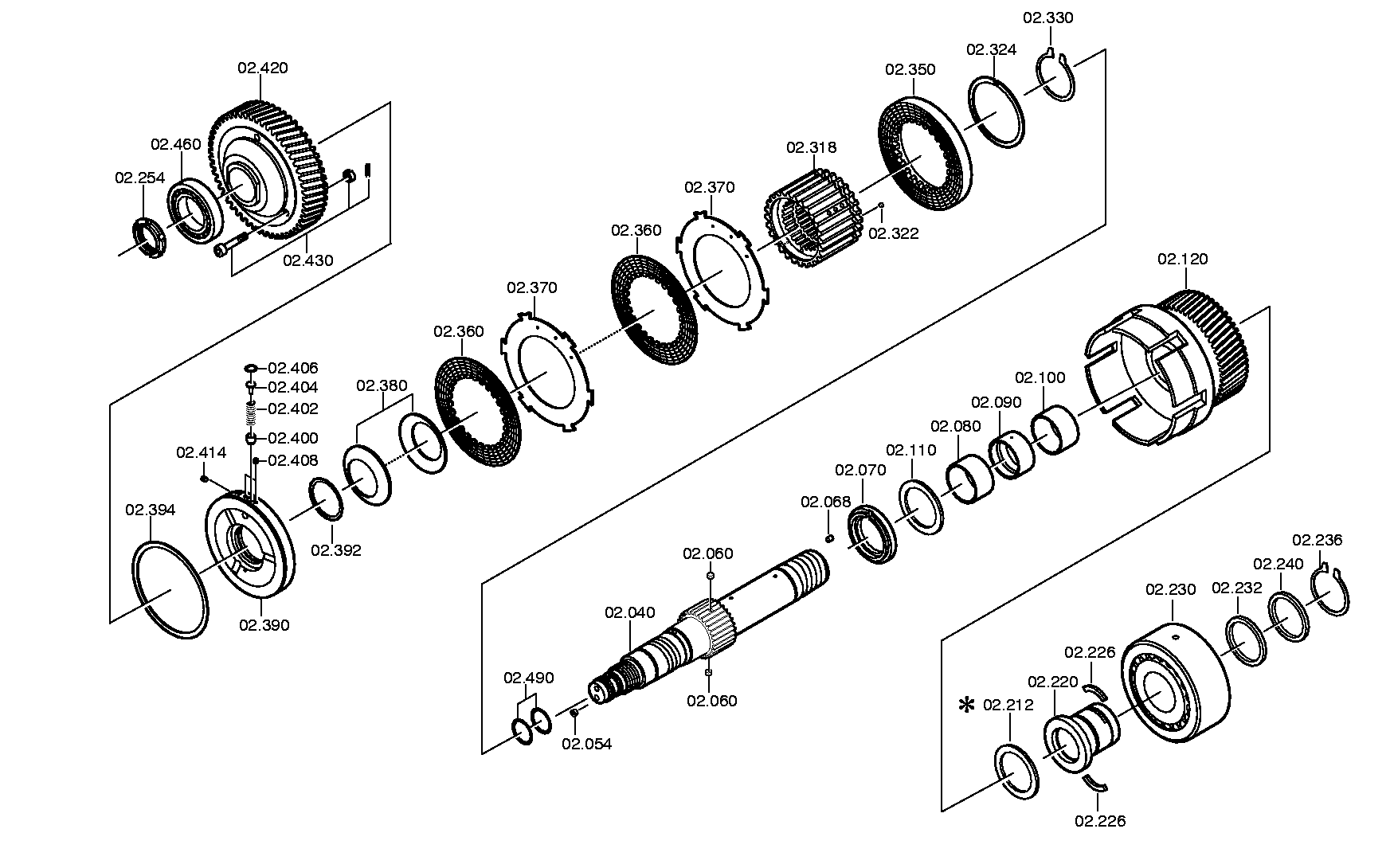 drawing for DOOSAN K9001605 - RETAINING RING