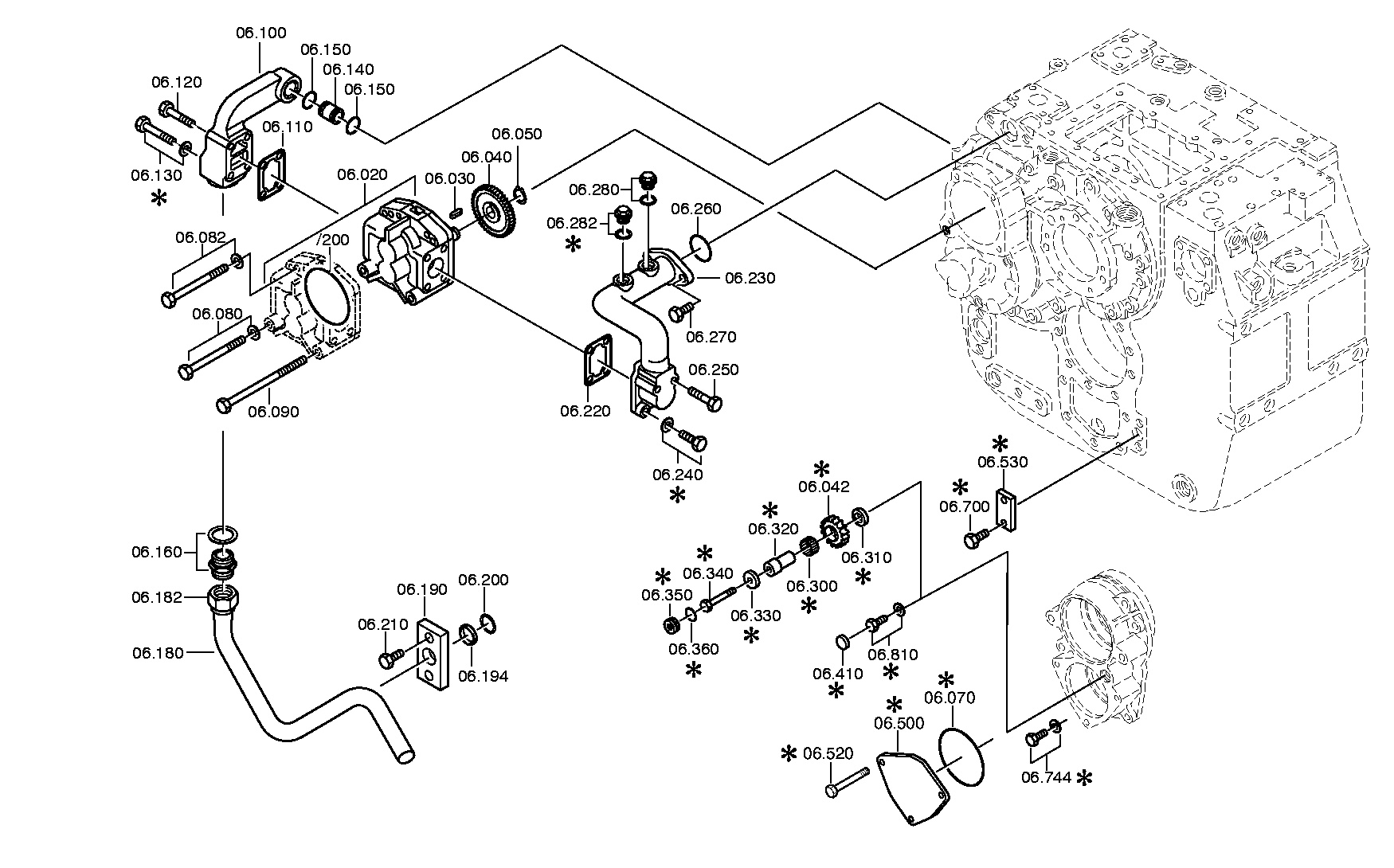 drawing for JOHN DEERE AT335013 - SEALING RING