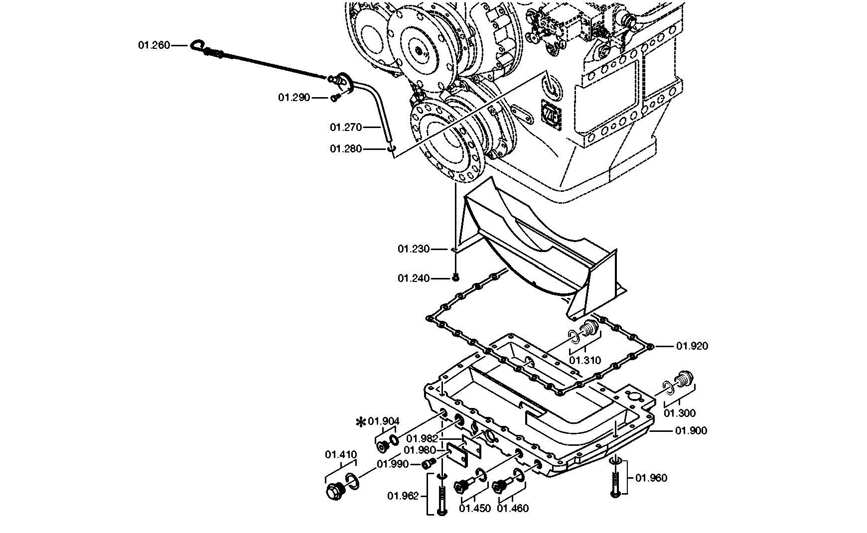 drawing for DAF 1897858 - HEXAGON SCREW