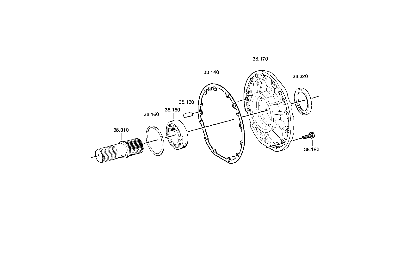 Technical drawing of DAF 698225 SHAFT SEAL with dimensions and layout (figure 5)