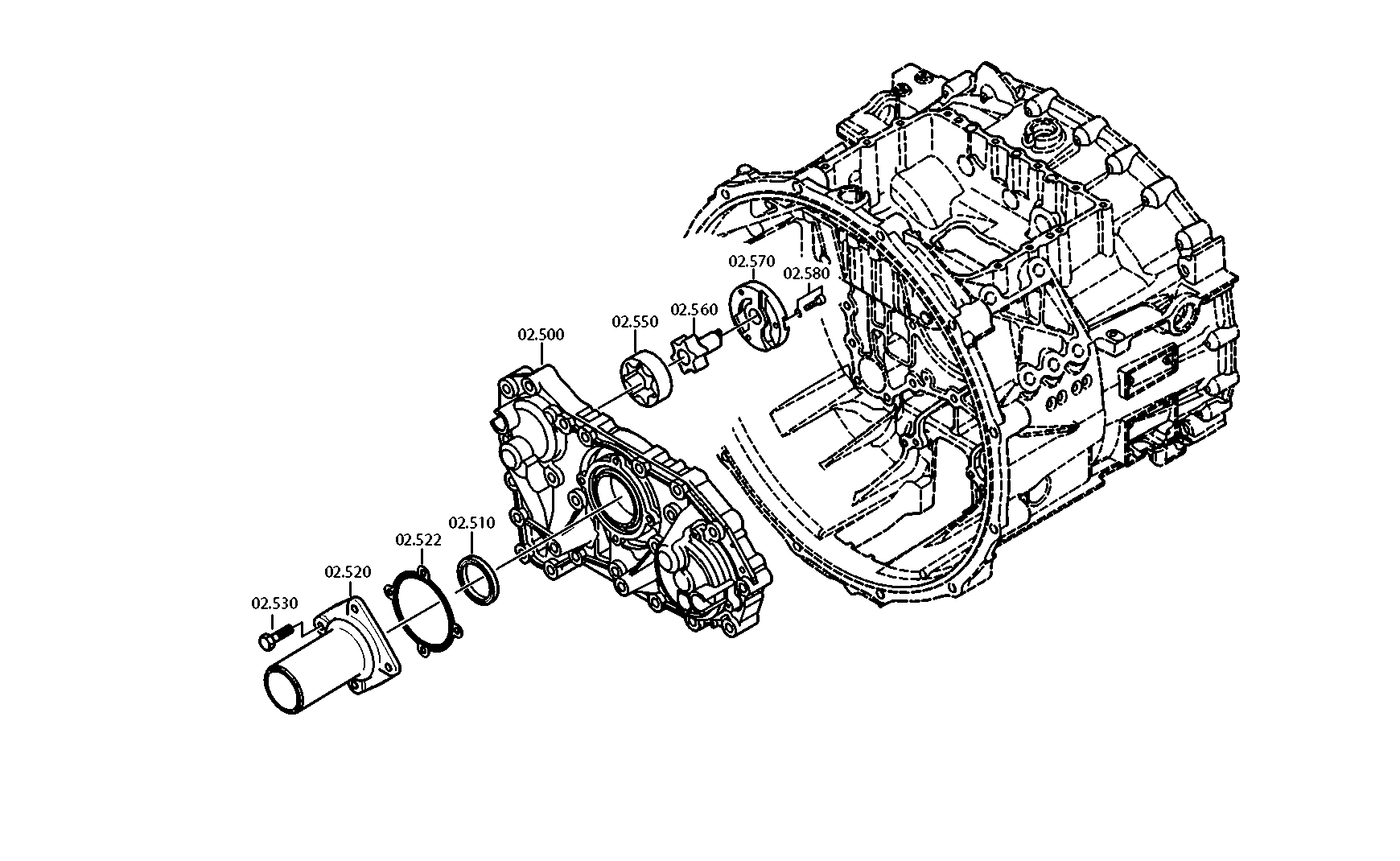 drawing for NISSAN MOTOR CO. 07902951-0 - SYNCHRO.BODY
