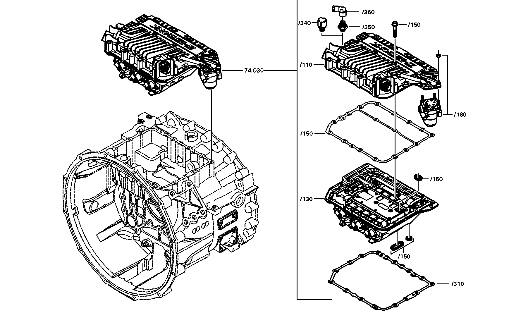 drawing for DAF 1636527 - PRESSURE REDUCTION VALVE