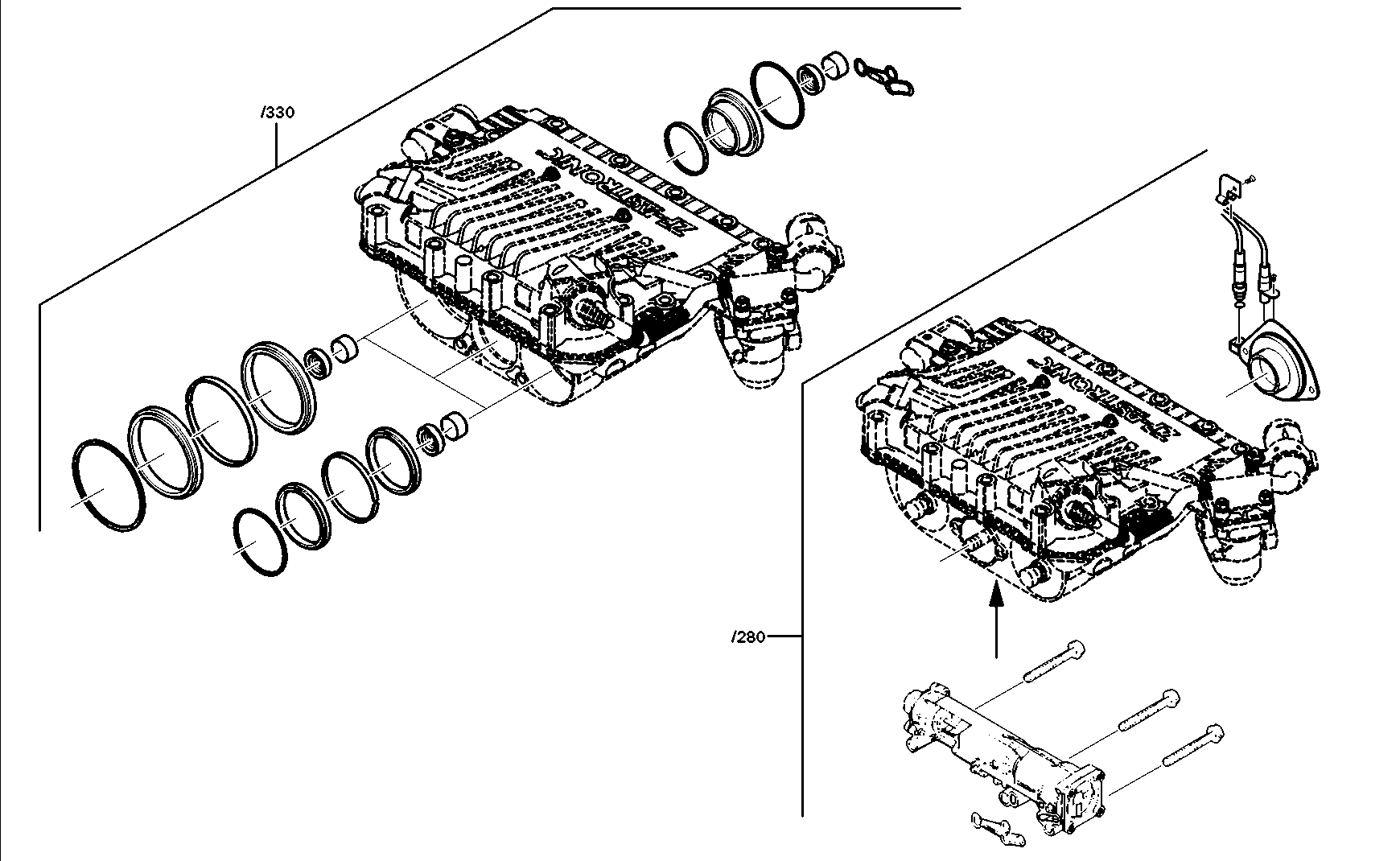 drawing for DAF 1636527 - PRESSURE REDUCTION VALVE