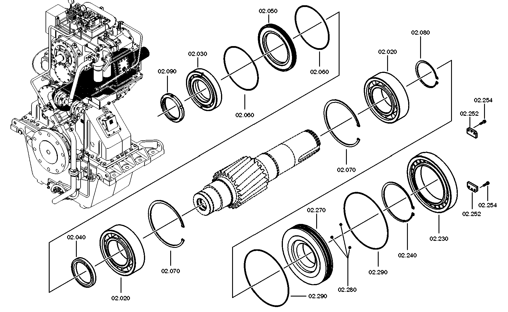 drawing for SKF 22234CC/C3W33 - SPHERICALLY SEATED BEARING