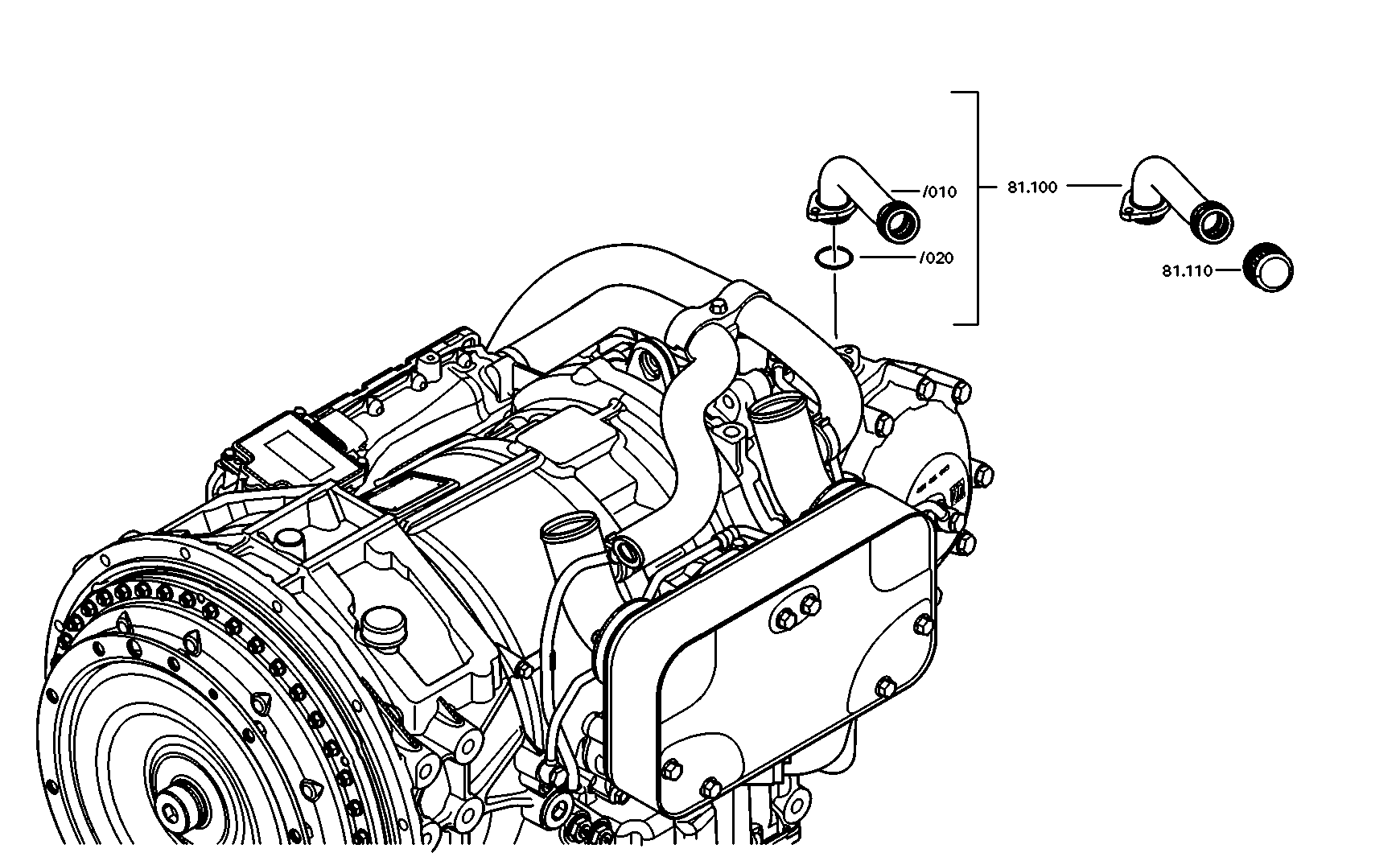 drawing for SCANIA 9006663 - FILLER TUBE