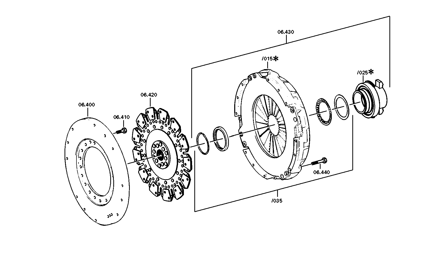 drawing for DAF 1828443 - PRESSURE PLATE