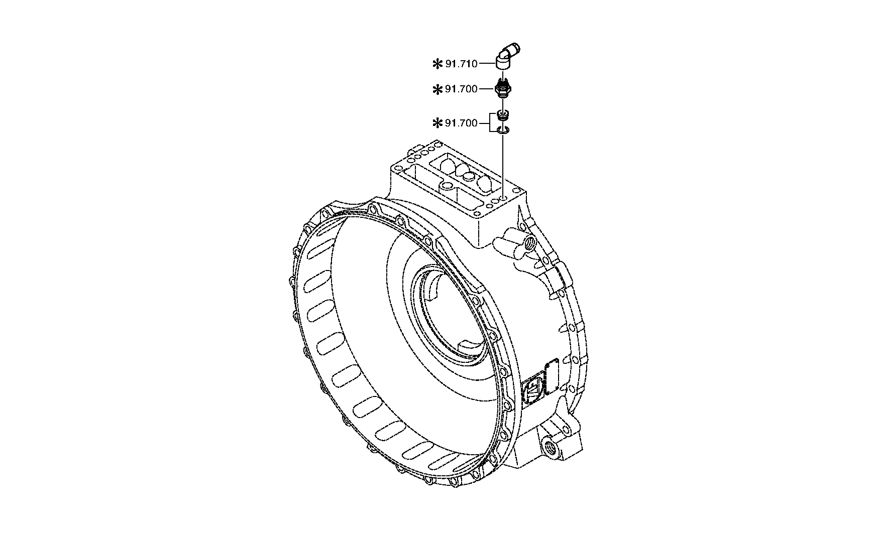 drawing for DAF 1643030 - FILLER TUBE