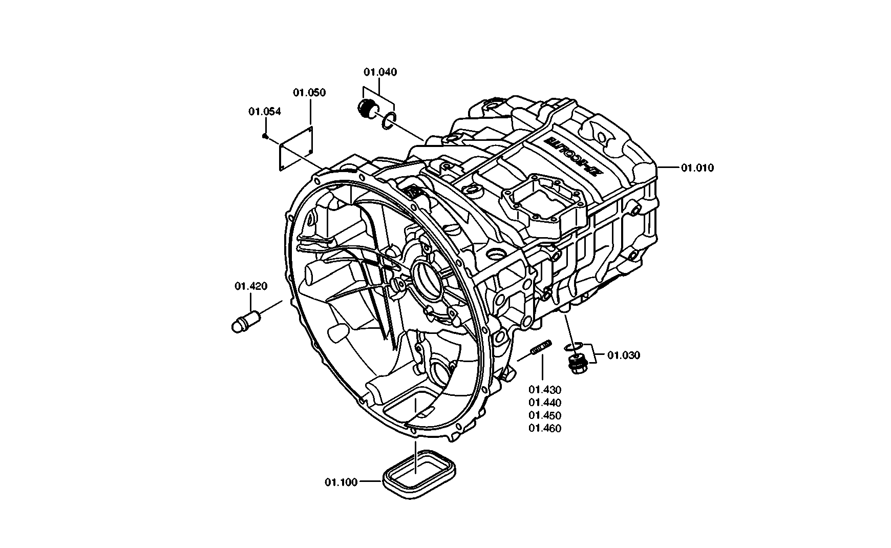 drawing for Hyundai Construction Equipment 43050-7J610 - 12 AS 2540 TD