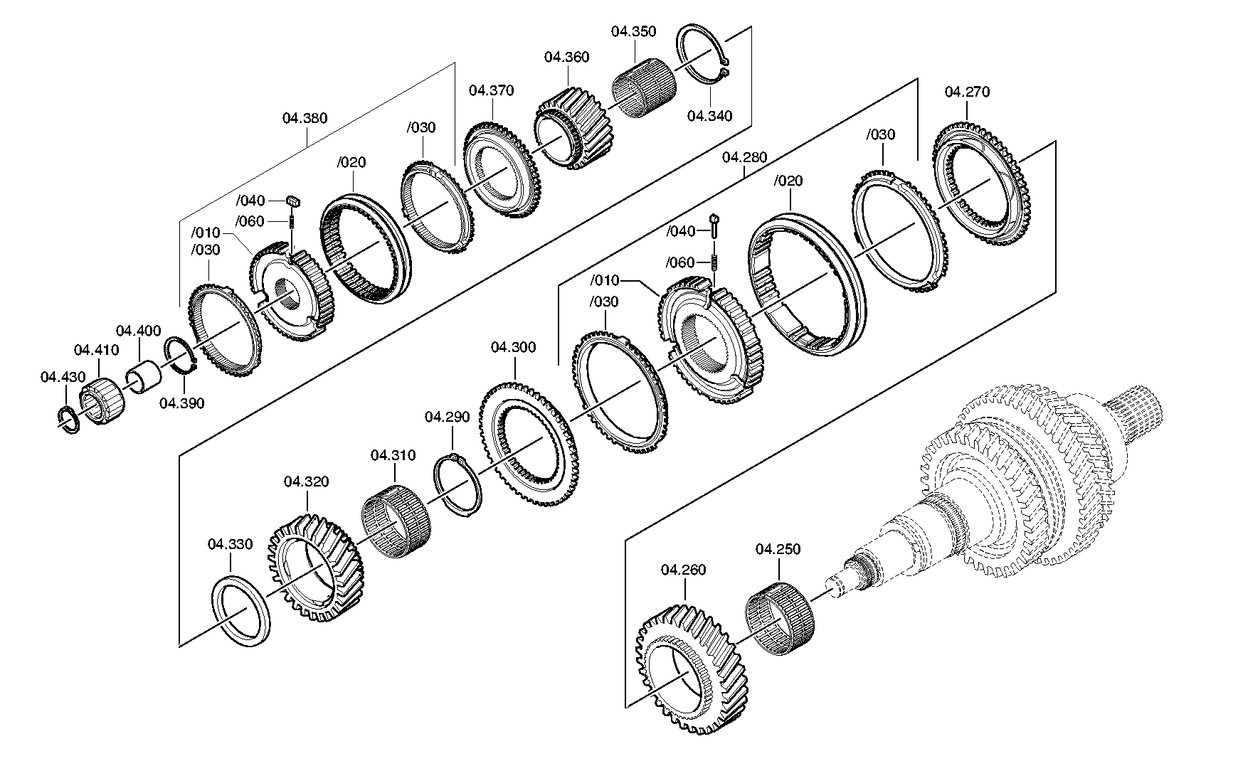 drawing for VOLVO 7421153022 - SYNCHRONIZER