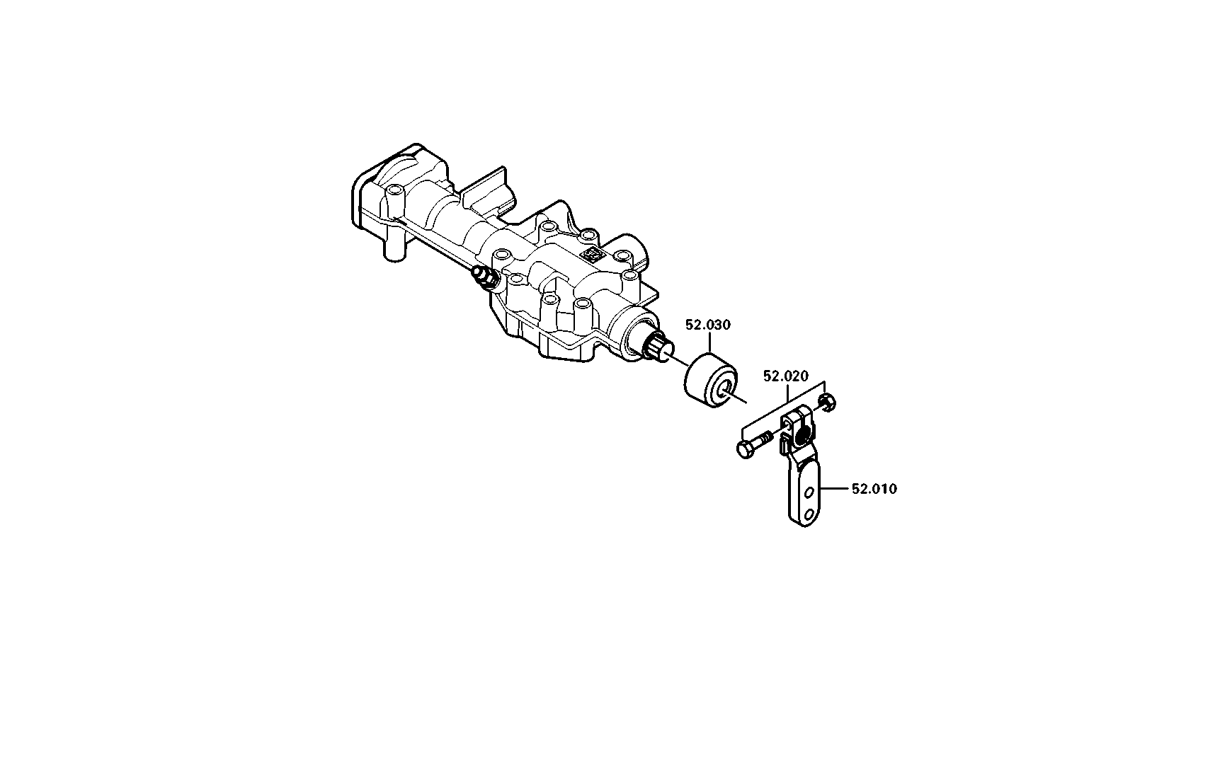 drawing for DAF 1900291 - SHIFT LEVER