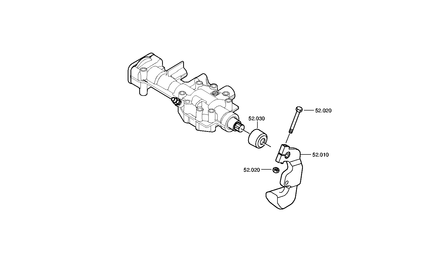 drawing for DAF 1815308 - SHIFT LEVER