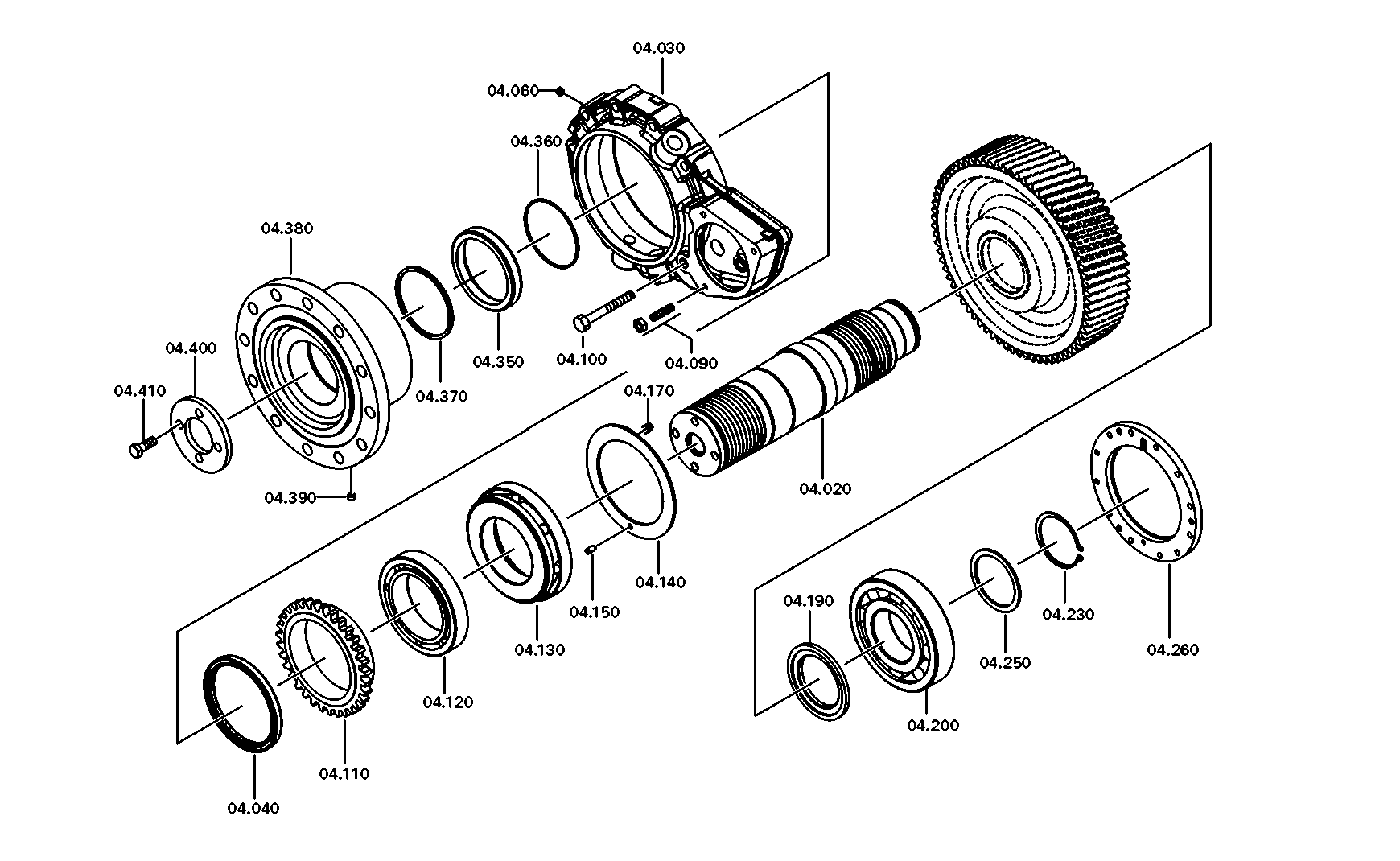 drawing for MTU, FRIEDRICHSHAFEN XP52624500048 - SHAFT SEAL