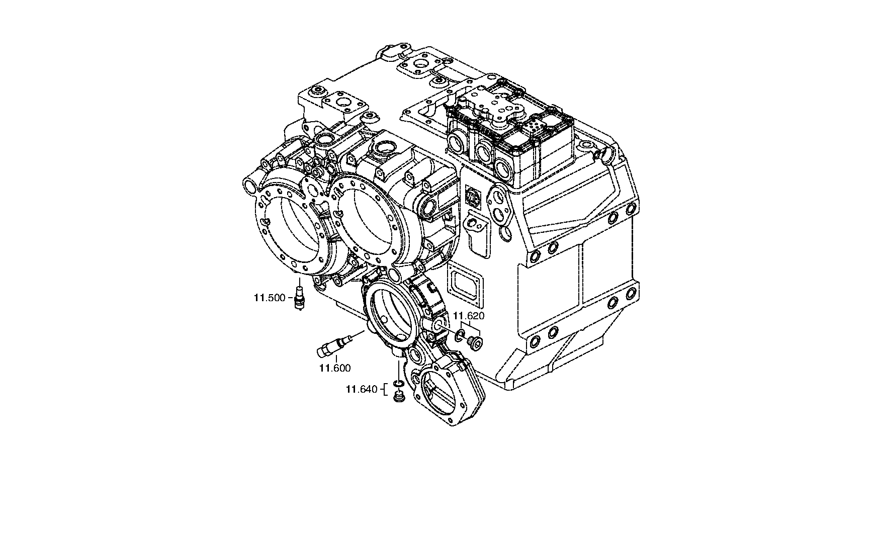 drawing for Hyundai Construction Equipment REPL. 6041 315 007 - INDUCTIVE TRANSMITTER