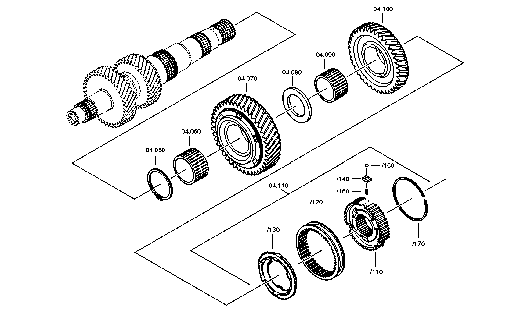 drawing for NISSAN MOTOR CO. 32241-1BY0A - ADAPTER SHAFT