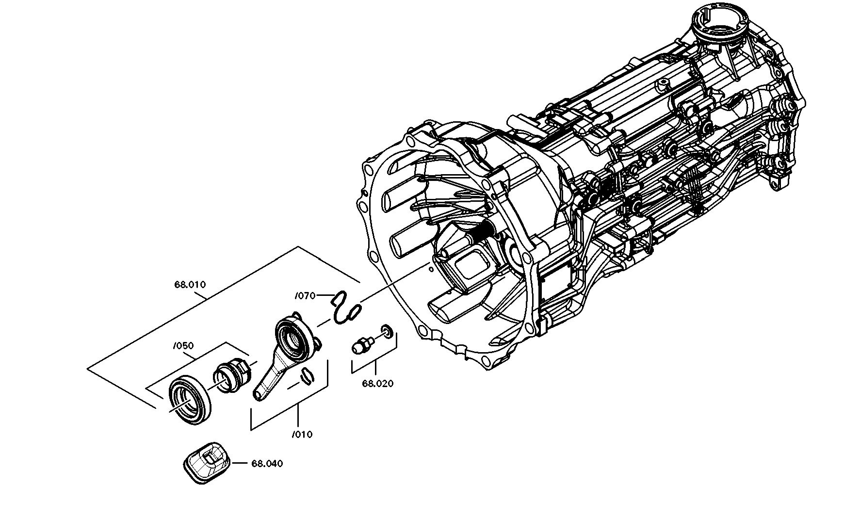 drawing for NISSAN MOTOR CO. 3053703E00 - BALL PIN