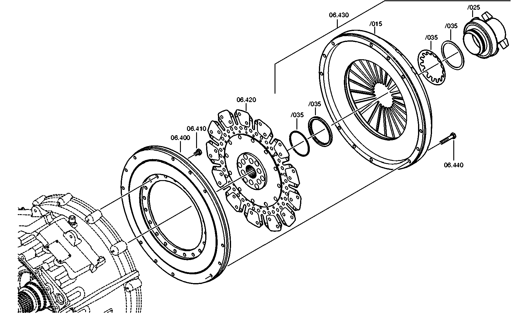 drawing for DAF 1828443 - PRESSURE PLATE