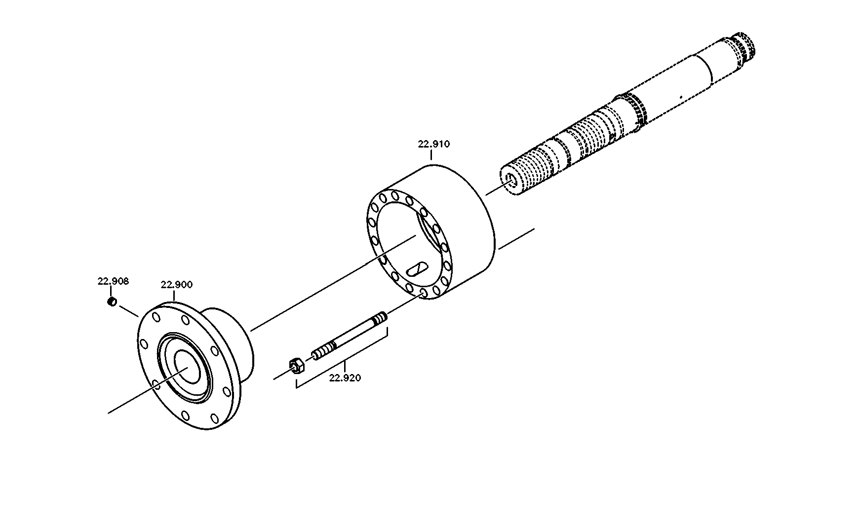 drawing for JOHN DEERE 14M7276 - NUT