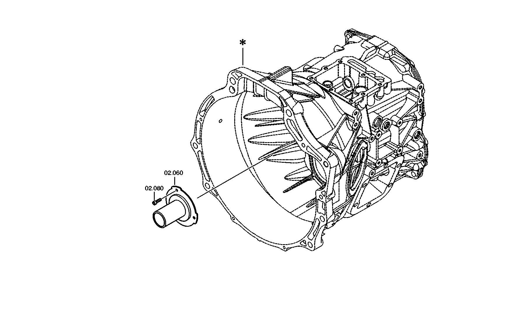 drawing for NISSAN MOTOR CO. 32152-MB91A - CAP SCREW