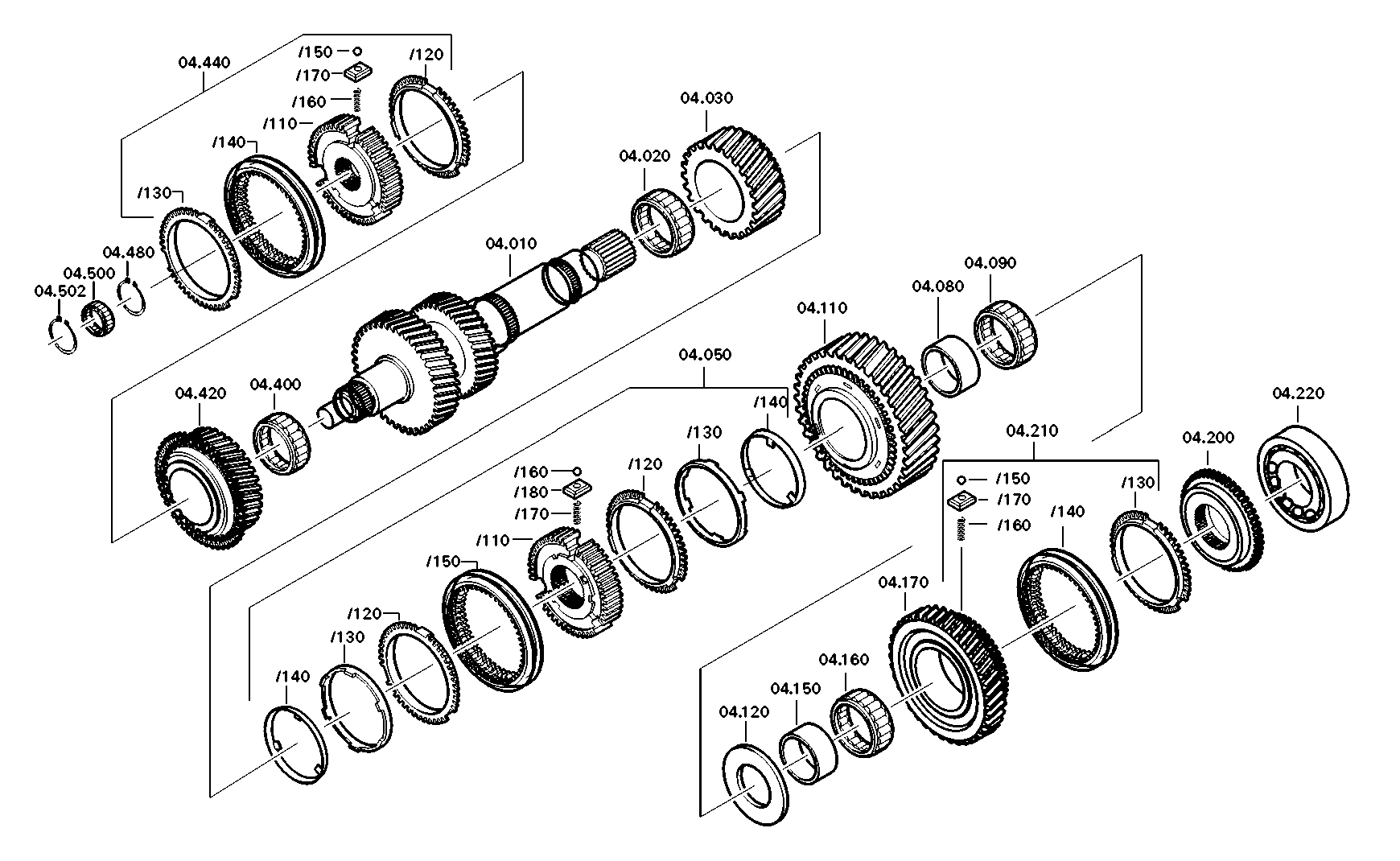 drawing for NISSAN MOTOR CO. 32231-MB90A - HELICAL GEAR