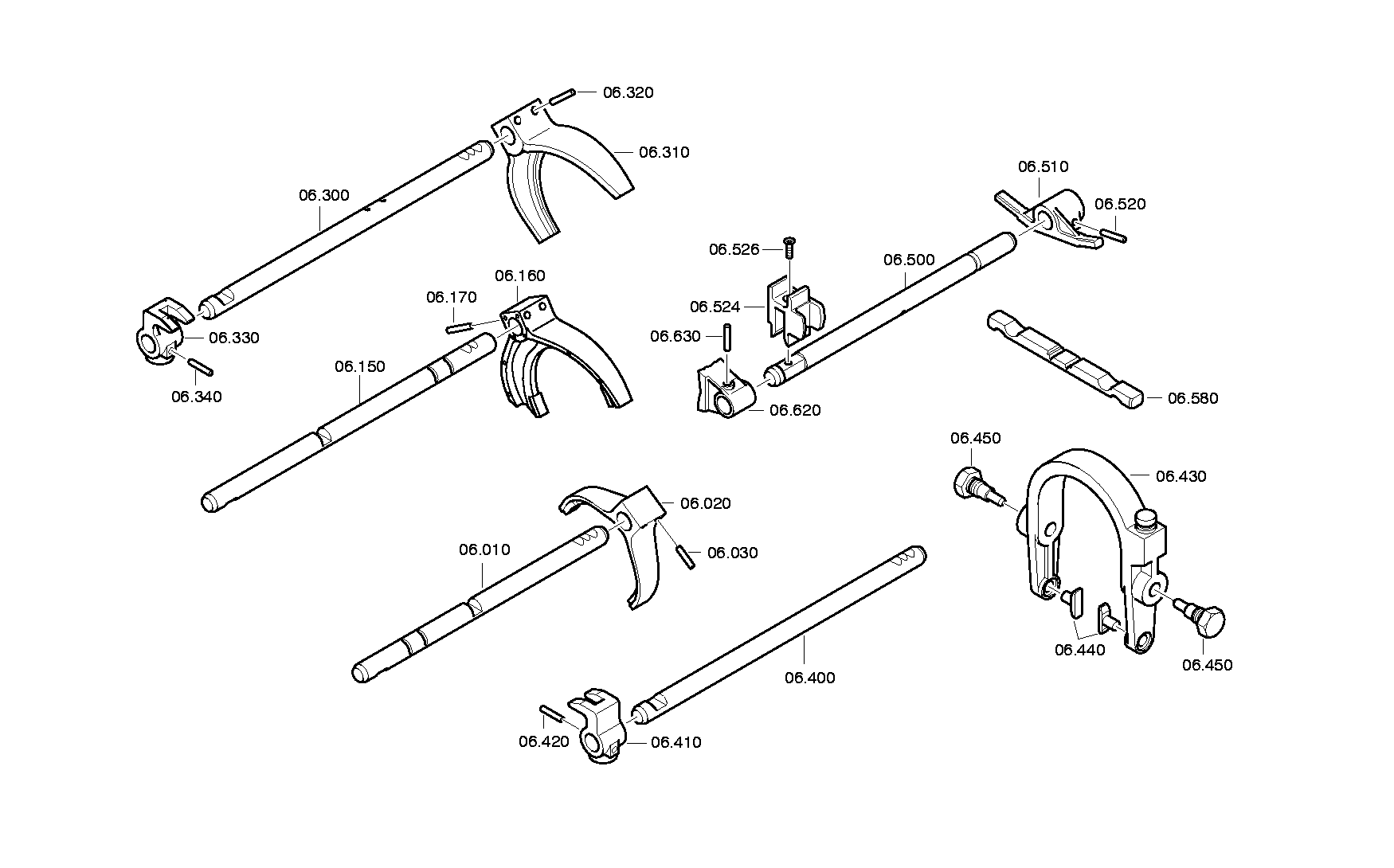 drawing for NISSAN MOTOR CO. 32811-MB90A - SWING FORK