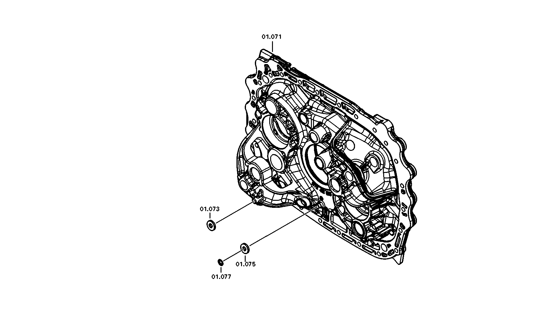 drawing for IVECO 500083476 - COUNTERSHAFT